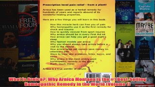 What is Arnica Why Arnica Montana is the 1 BestSelling Homeopathic Remedy in the World