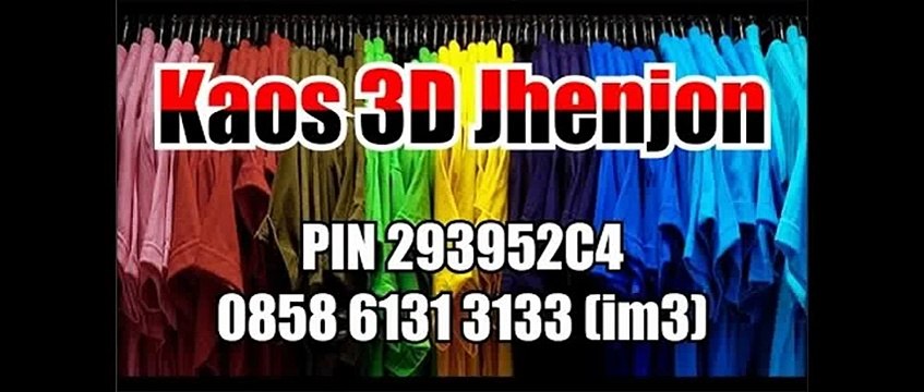 BBM 293952C4, Grosir Kaos 3d - Kaos 3d Bandung - Jual Kaos 3d