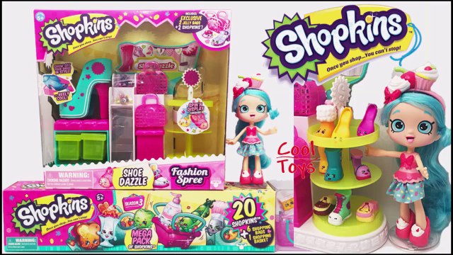Jessicake Shoppies Shopping for Shoe Dazzle + Shopkins Mega Pack 2 Exclusives - GIVEAWAY