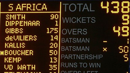 BANG!! BANG!!  438 South Africa vs Australia