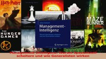 Download  ManagementIntelligenz Warum Spezialisten scheitern und wie Generalisten wirken Ebook Online