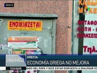Pese a medidas de recorte, economía griega no mejora