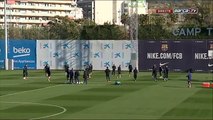 DIRECTO - Entrenamiento del FC Barcelona previo al partido con el AS Roma