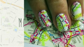 Map Nail Art-!