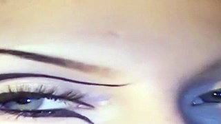 Creative black graphic eyeliner makeup tutorial _ Dramatic bold look Monochrome