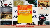 Download  Human Capital Management Personalprozesse erfolgreich managen Ebook Online