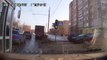 На ул. Пузакова автомобиль сбил двух детей. Запись с видеорегистратора