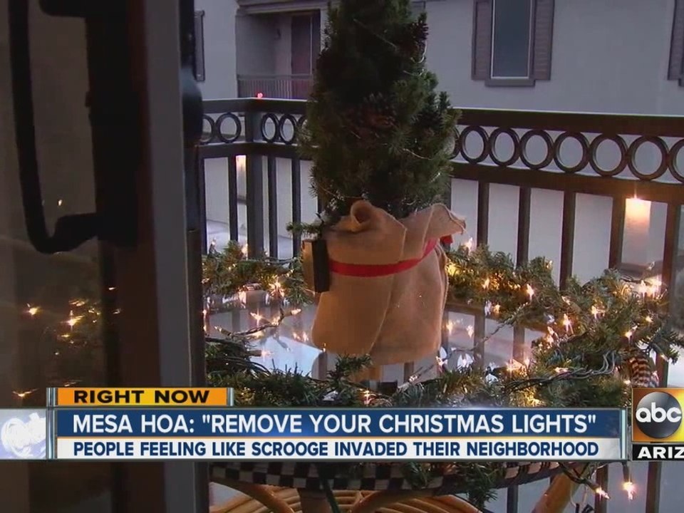 Mesa HOA: Remove your Christmas lights