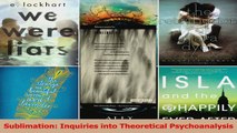 PDF Download  Sublimation Inquiries into Theoretical Psychoanalysis Read Full Ebook