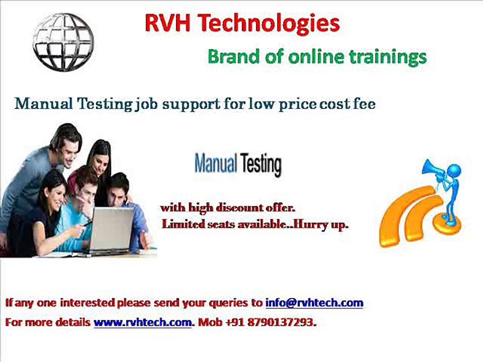 Manual Testing job support for low fee price cost