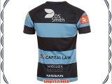 Canterbury Mens Cardiff Blues Home Shirt 2014 2015 Navy L