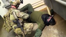 US Special Force in Action During Heavy Close Quarters Combat US/Chilean Special Force Tra