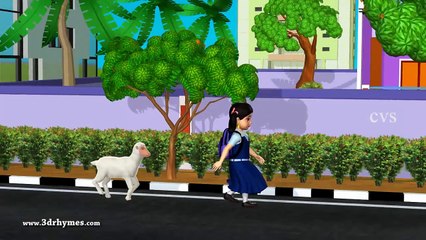 Mary had a Little Lamb 3D Animation English Nursery rhyme for children with lyrics