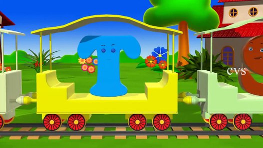 Learn Alphabet Train Song 3D Animation Alphabet ABC Train song for ...