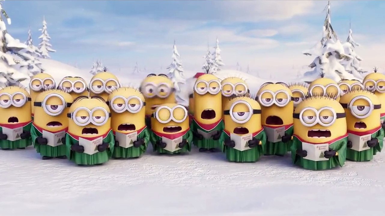 Minions Cantando Merry Christmas 2016