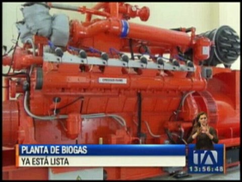 Planta de biogas está lista en Cuenca