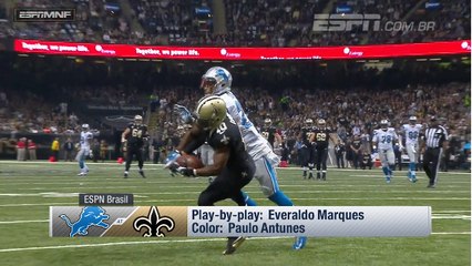 ESPN Brasil announcers call Cooks' 29-yard touchdown catch