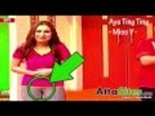 Belahan Miss V Ayu Ting Ting Yang Nyembul Terlihat di Acara TV