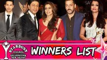 Stardust Awards 2015 - FULL WINNERS LIST