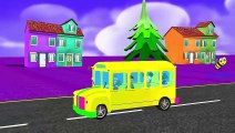 Wheels On The Bus Go Round And Round - 3D Animation Kids Songs | Nursery Rhymes for Child