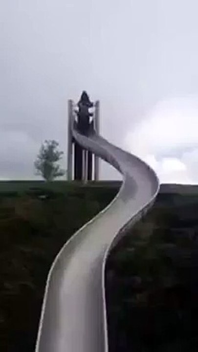How nice it is to ride on the slide
