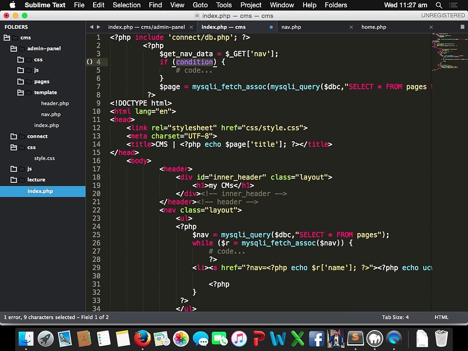 cms using php in urdu part 2