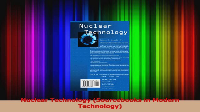 Read Nuclear Technology Sourcebooks in Modern Technology Ebook Free