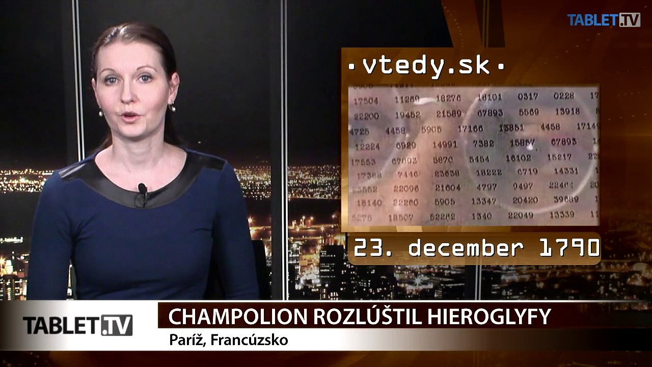 Stalo sa VTEDY: Champolion rozlúštil hieroglyfy