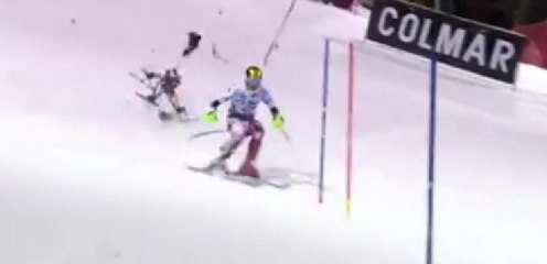 Kayak yarışında inanılmaz kaza