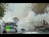 Turkish security forces use tear gas, water cannons against protesters in Diyarbakir