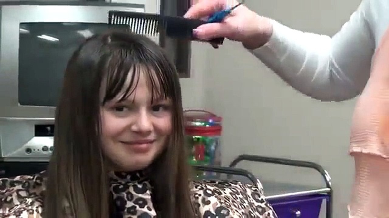 Cut Blunt Bangs into Long Hair | Easy Hairstyles Hair Style Full HD ★ tutorial step by step ★