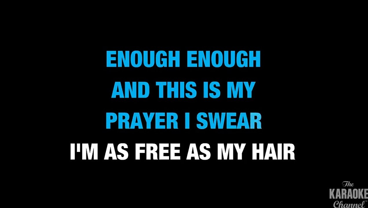 Hair in the Style of Lady Gaga with lyrics (no lead vocal)