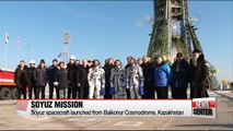 Sojus-Rakete Blasten mit crew zum ISS-mission