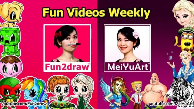 How to Draw Cartoons Cute Lipstick Makeup & Cosmetics Tutorial Fun2draw Art