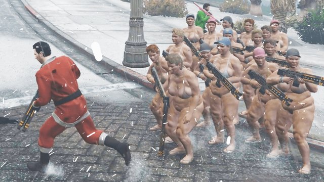 KWEBBELKOP-EXTREMELY MODDED CHRISTMAS! (GTA 5 DLC Christmas Funny Moments)