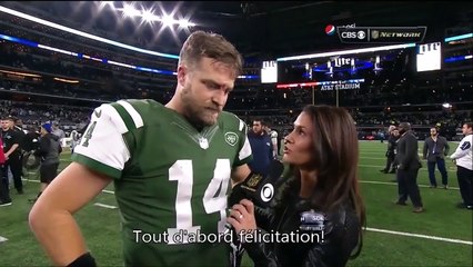 La réaction étrange du quarterback Ryan Fitzpatrick quand un