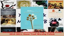 Read  Standard Lesson Commentary Group Building Guide 20102011 Know Trust Worship Follow Ebook Free