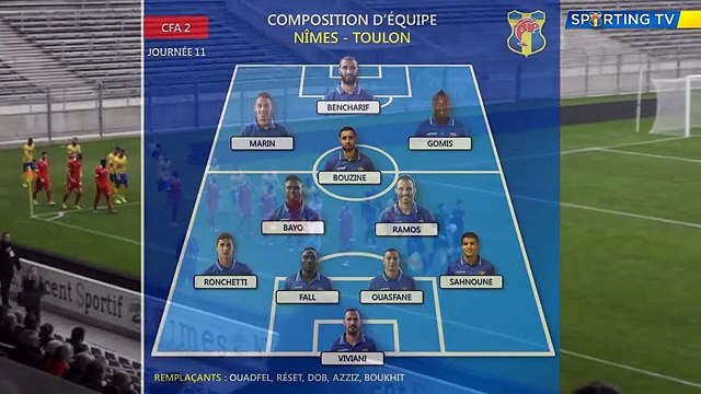 Nîmes Olympique II - SPORTING TOULON VAR (3-0) 11ème journé
