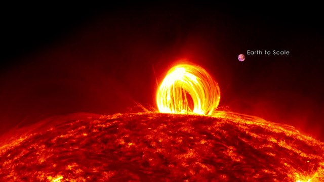 NASA _ Fiery Looping Rain on the Sun