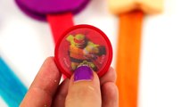 video Lollipop Play Doh Surprise eggs Disney Frozen Spiderman squinkies TMNT toys toy