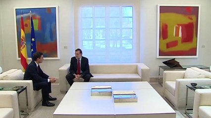 Saludo Rajoy - Pedro Sánchez