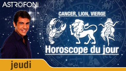 JEUDI 3 DÉCEMBRE 2015, CANCER, LION, VIERGE