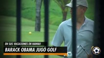 Obama jugó golf en sus vacaciones por Hawaii