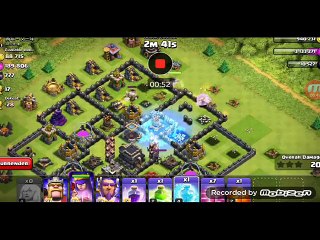 clash of clans healer and queen stratergy layer attack