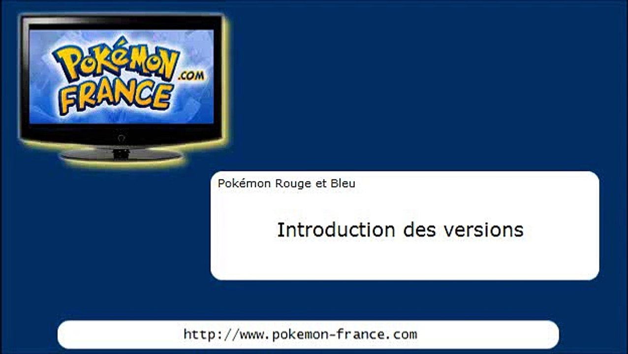 Pokémon Rouge et Bleu