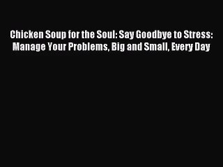 Chicken Soup for the Soul: Say Goodbye to Stress: Manage Your Problems Big and Small Every