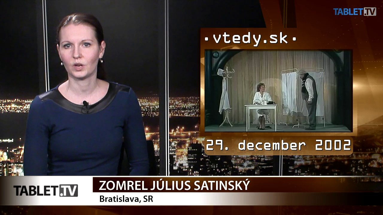Stalo sa VTEDY: Pred 13 rokmi zomrel Július Satinský
