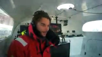 VISIO EN LIVE du 23/12/2015 AVEC GWENOLE GAHINET A BORD DE IDEC SPORT