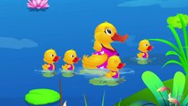 Five Little Ducks - Number Nursery Rhymes Karaoke Songs For Children | ChuChu TV Rock n Roll