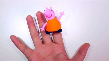 Family Play Doh Peppa Pig's Finger Family Nursery Rhyme Song play dough